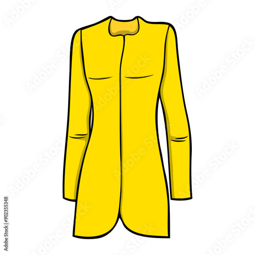 long coat vector illustration