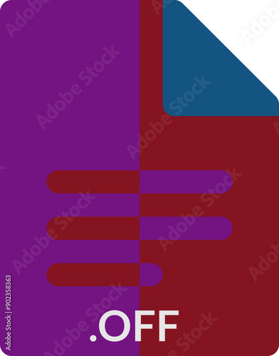OFF icon 2 color combination mixture