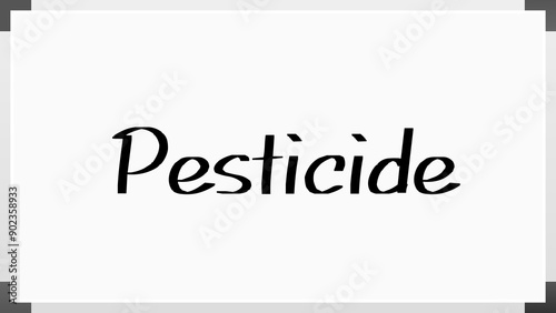 Pesticide のホワイトボード風イラスト