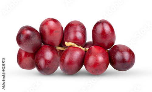 red raw date palm isolated on transparent png