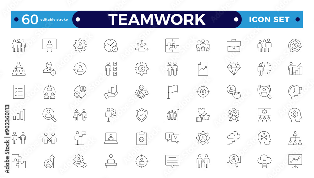 Outline icons related to management, administration, supervision, leadership, business, and governance. Linear icon collection. Teamwork icon collection. Editable stroke outline icon.
Outline icons related to management, administration, supervision, leadership, business, and governance. Linear icon collection. Teamwork icon collection. Editable stroke outline icon.