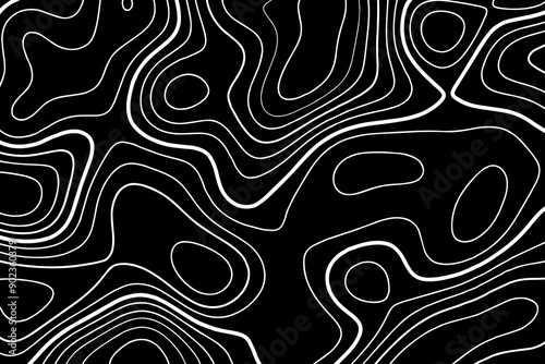 Topographic mp background.Shape contour line map of the terrain.
