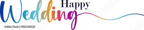 Happy wedding lettering collections. Wedding lettering. Greetings lettering