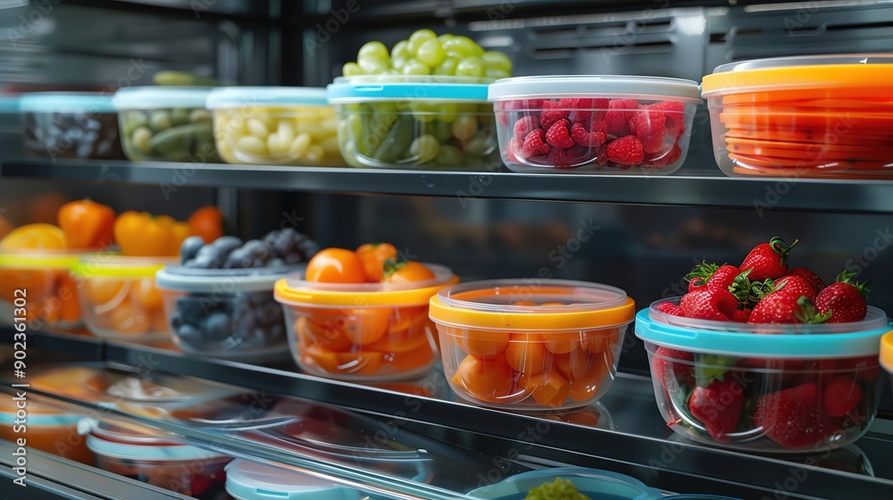 Reusable silicone stretch lids, covering various bowls in fridge, more clarity with clear light and sharp focus , high detailed , Reusable silicone stretch lids, covering various bowls in fridge, more clarity with clear light and sharp focus , high detailed ,