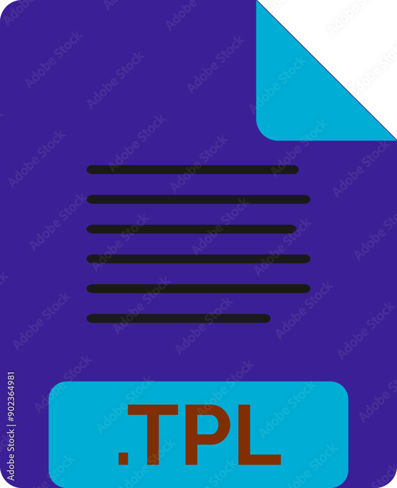 TPL File icon minimal TPL File icon minimal