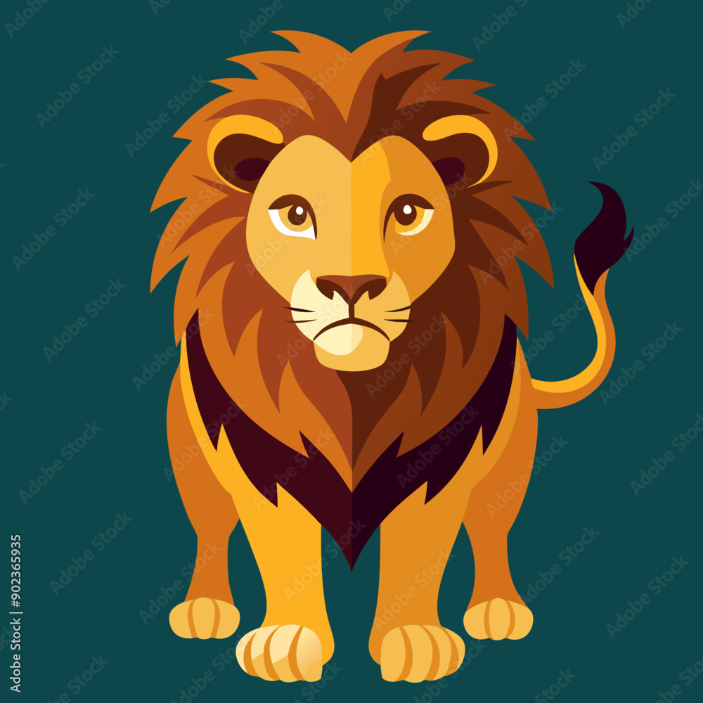 Majestic Lion Vector Illustration for Creative Projects Majestic Lion Vector Illustration for Creative Projects