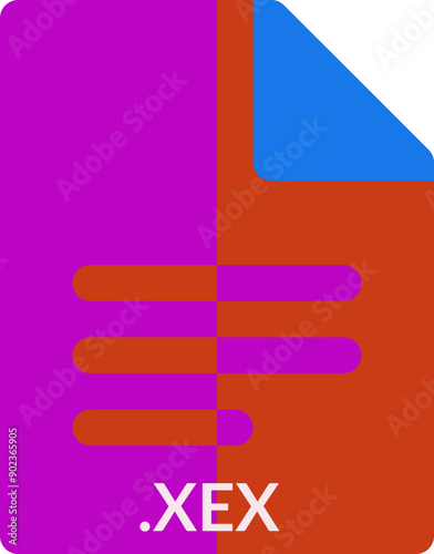 XEX icon 2 color combination mixture