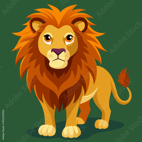 Majestic Lion Vector Illustration for Creative Design Projects photo