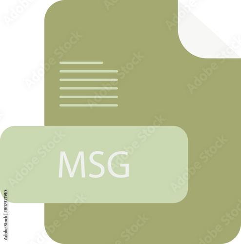 MSG file extension rounded lines and shape