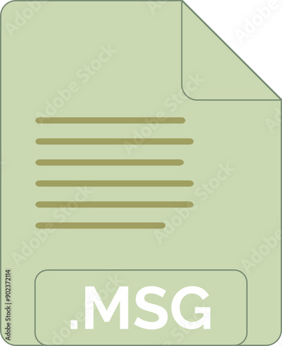 MSG File icon minimal fill
