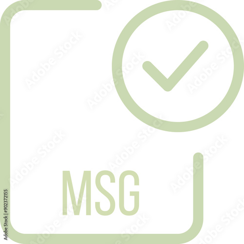 MSG File icon with checked mark