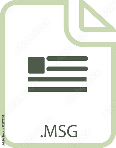 MSG File icon with symbol