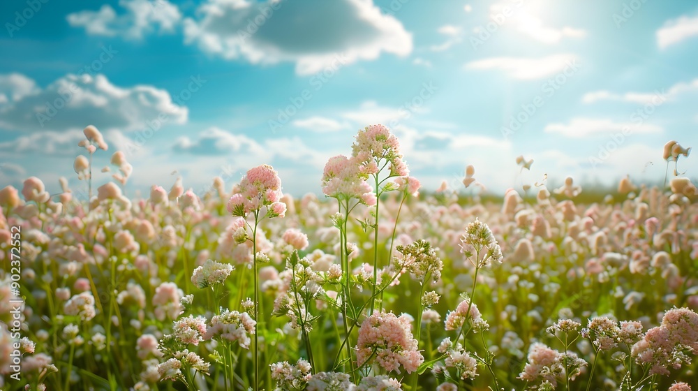 Buckwheat fields of blooming buckwheat Buckwheat fields of blooming buckwheat