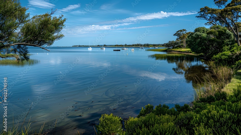 The bay has a winding shoreline img The bay has a winding shoreline img