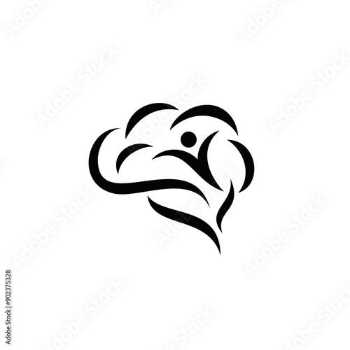 simple and abstract healthy mind vector images