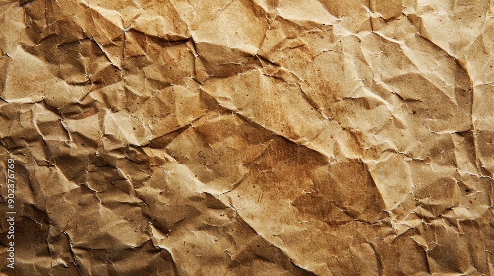 Wrinkled Brown Paper Texture Wrinkled Brown Paper Texture