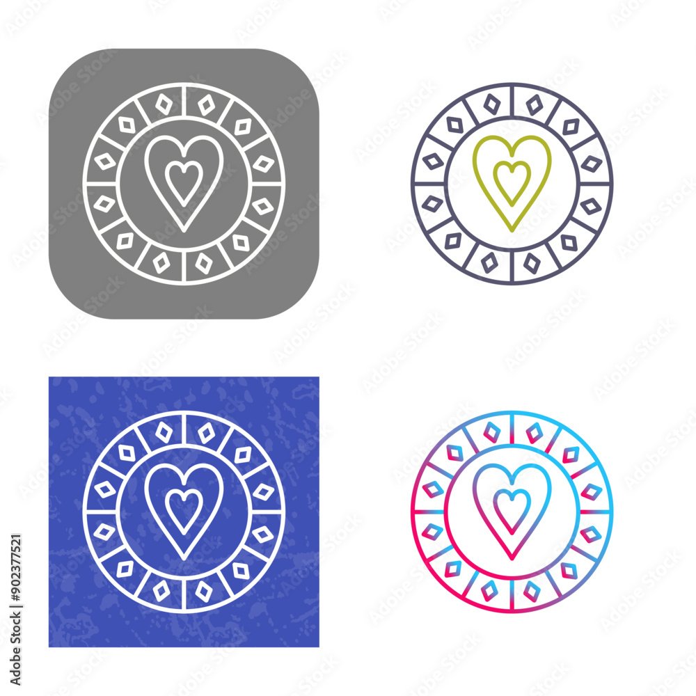 Heart Chip Icon Design Heart Chip Icon Design
