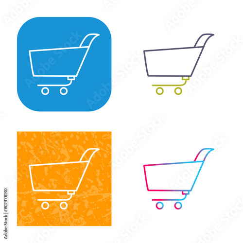 Unique Shopping Cart Icon Design