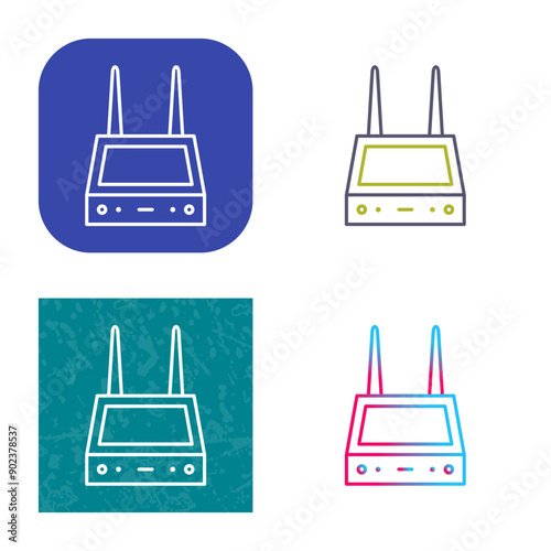 Unique Router Icon Design