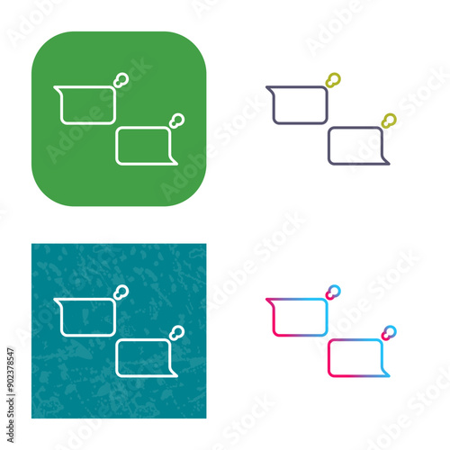 Unique Chatting Icon Design