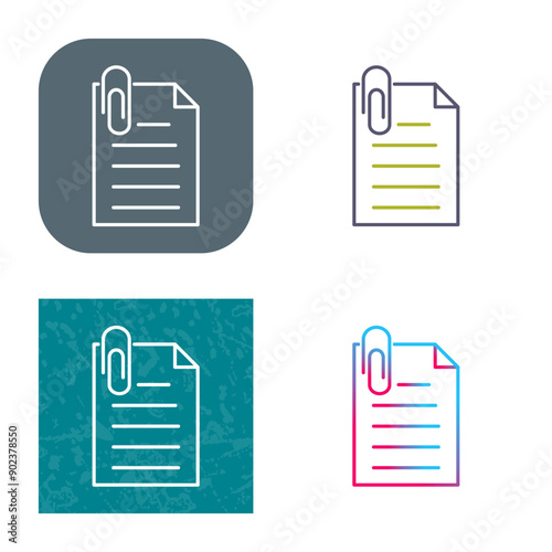 Unique Attachment Icon Design
