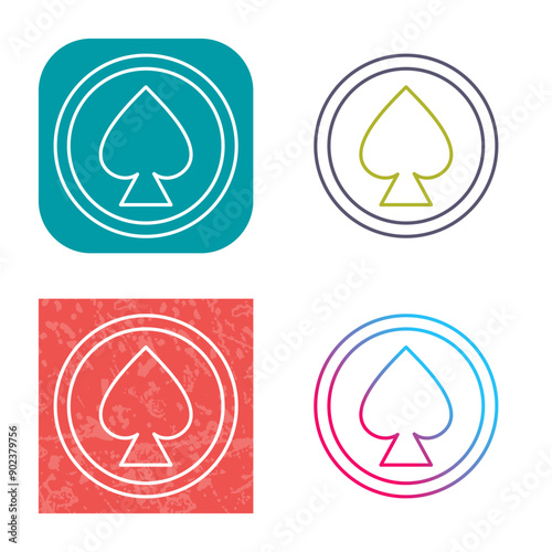 Unique Spade Icon Design