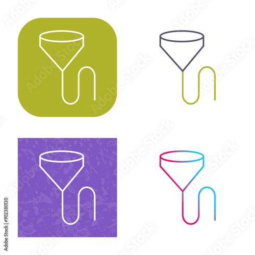 Unique Beer Bong Icon Design