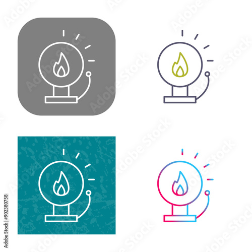 Unique Fire Alert Icon Design