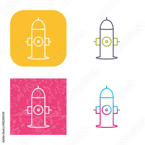 Unique Hydrant Icon Design