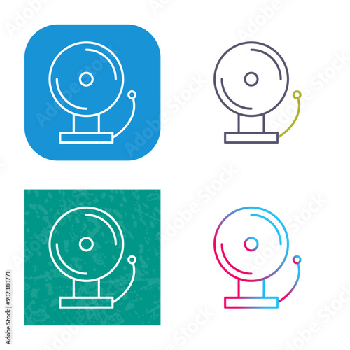 Unique Fire Alarm Icon Design