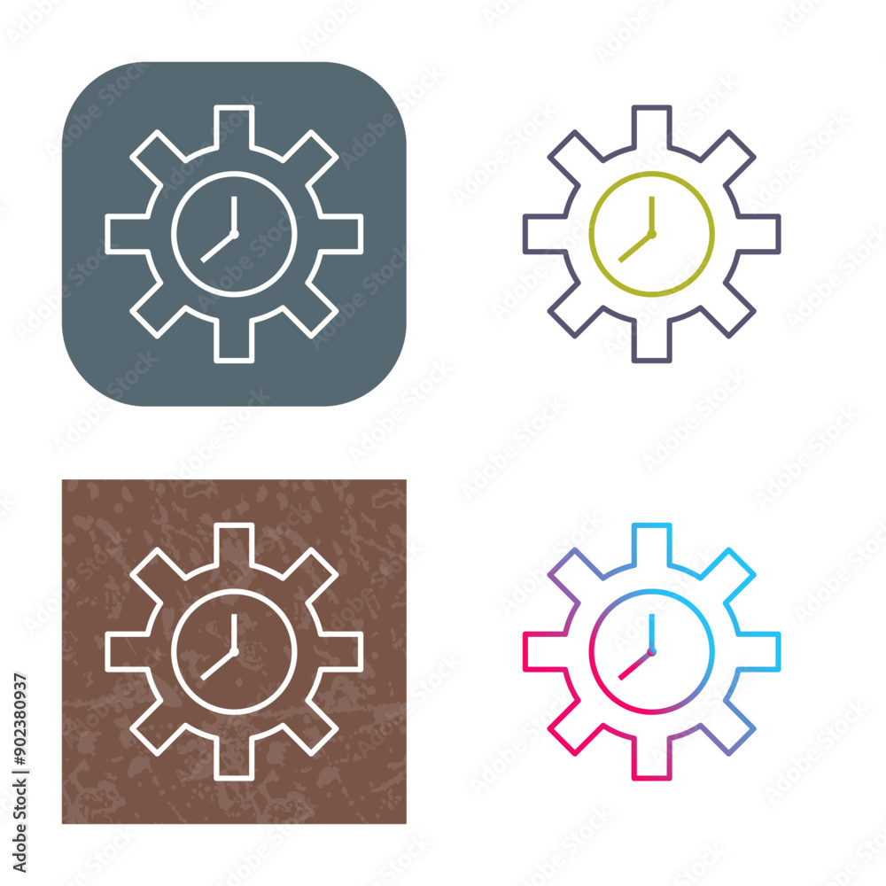 Unique Time Optimization Icon Design Unique Time Optimization Icon Design