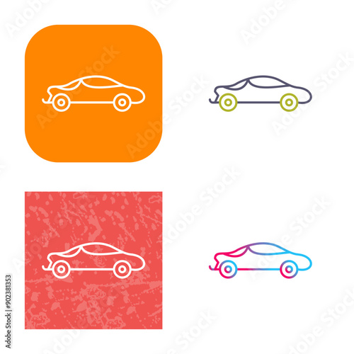 Sports Car Icon Design photo