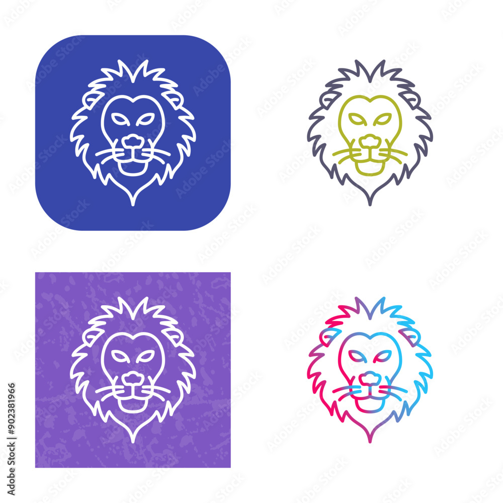 Fototapeta premium Lion Icon Design