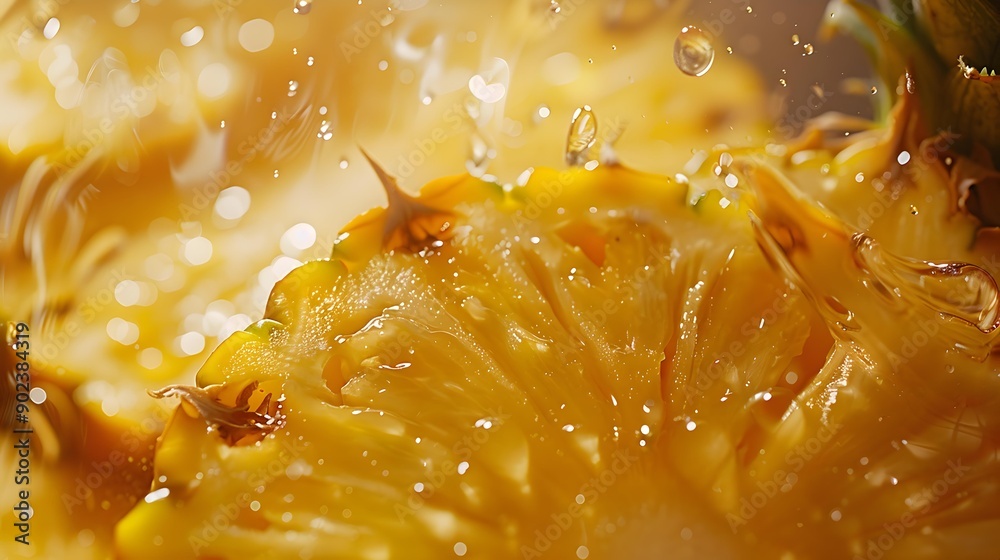 Pineapple close-up against the background img Pineapple close-up against the background img