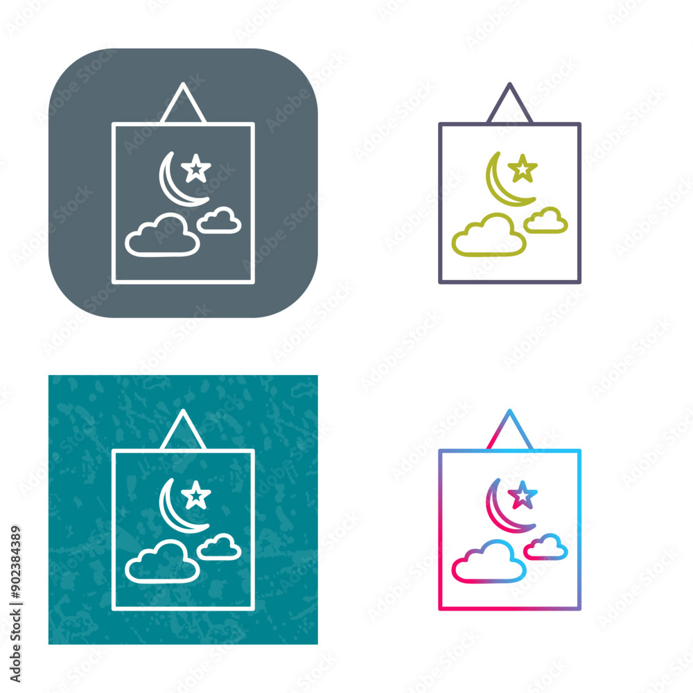 Hanging Painting Icon Design Hanging Painting Icon Design