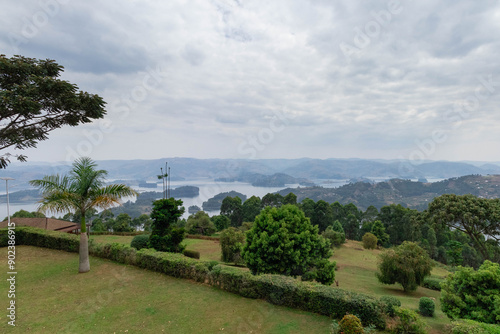 Fototapeta Naklejka Na Ścianę i Meble -  Landscape across southwestern uganda