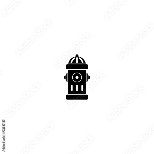 Fire hydrant icon isolated on white background