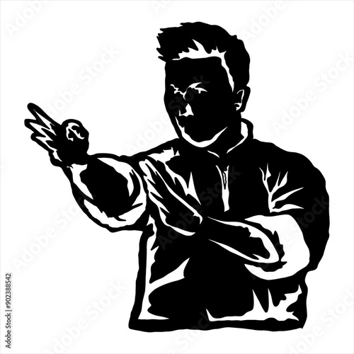 wing chun kung fu logo icon