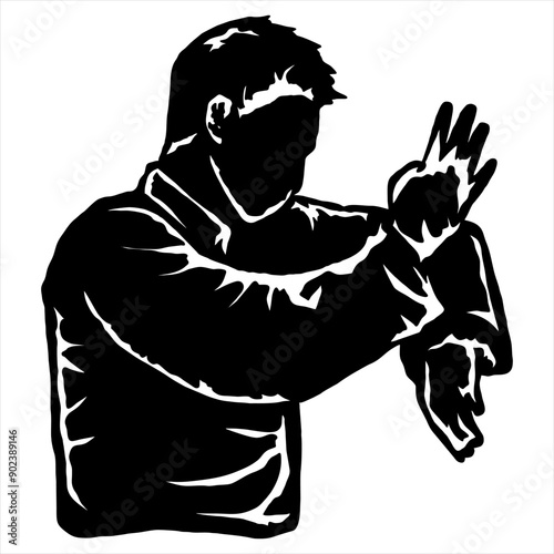 wing chun kung fu logo icon