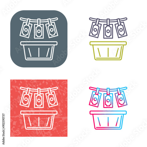 Money Loundering Icon Design