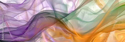 Vibrant, colorful waves combine to form a dynamic, abstract art piece that exudes a modern aesthetic