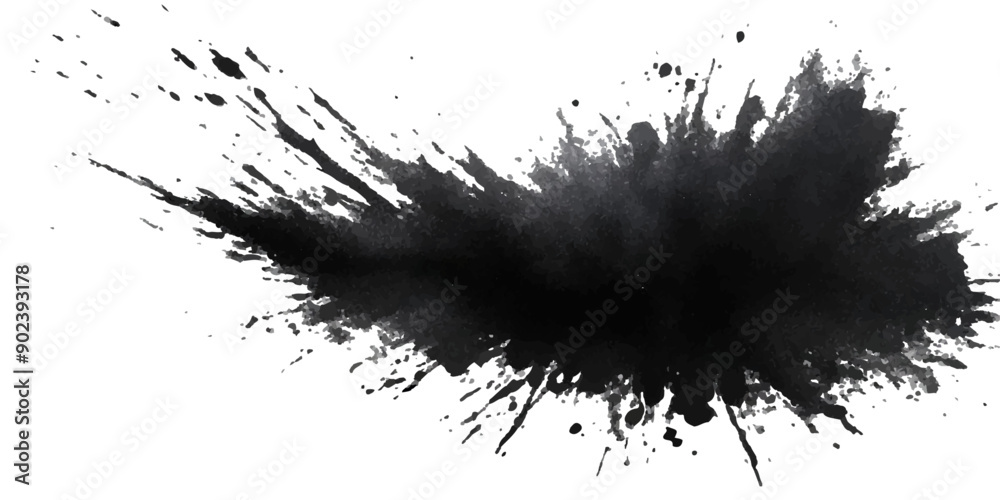 Paint stains black blotch background. Grunge Design Element. Brush Strokes. Vector illustration Paint stains black blotch background. Grunge Design Element. Brush Strokes. Vector illustration