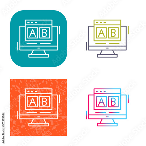 AB Testing Icon Design