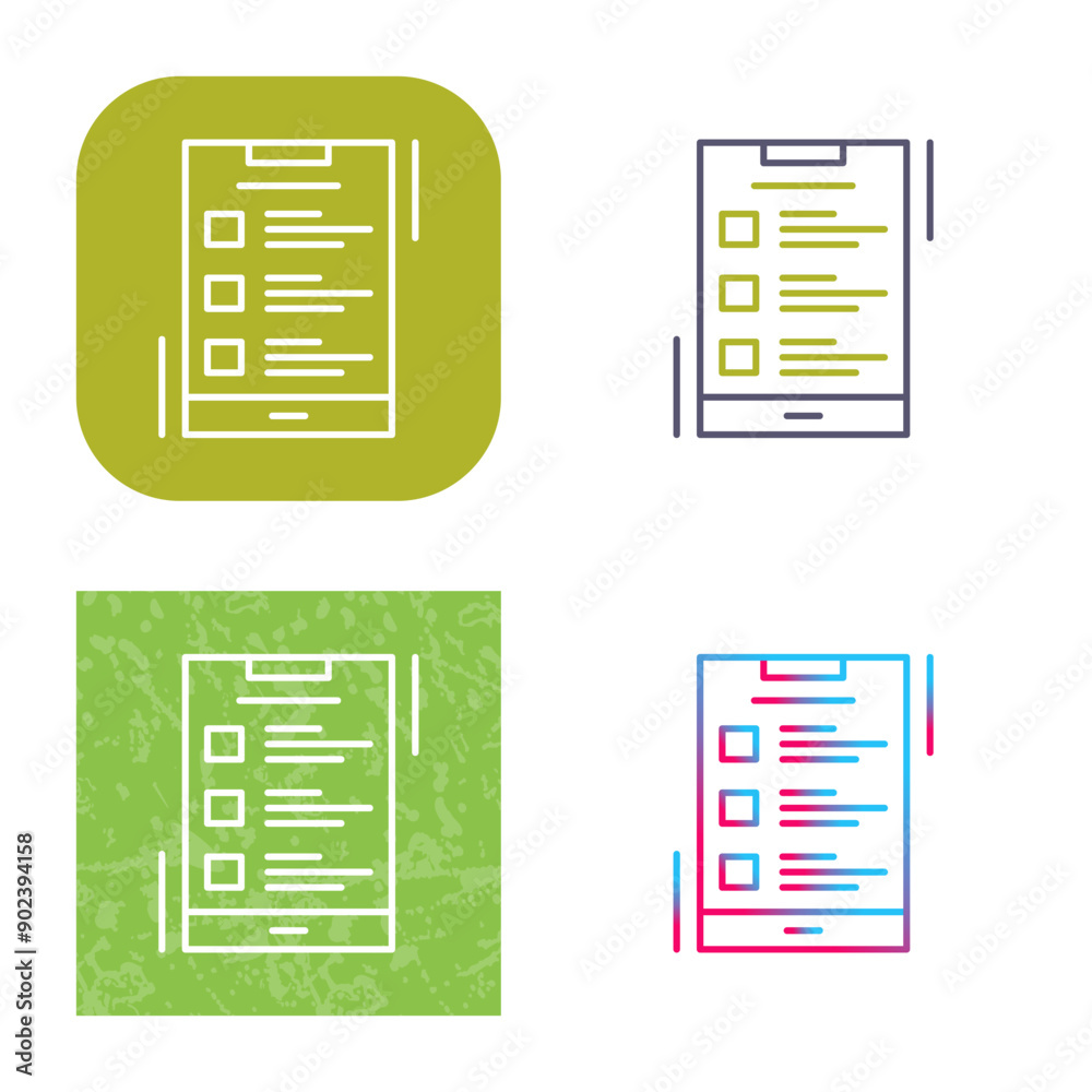 List Icon Design