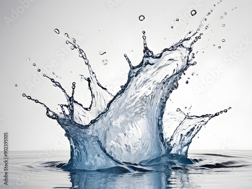 Abstract Water Splash Patterns