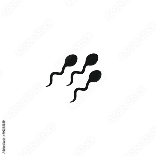 Sperm icon vector. EPS 10 editable vector