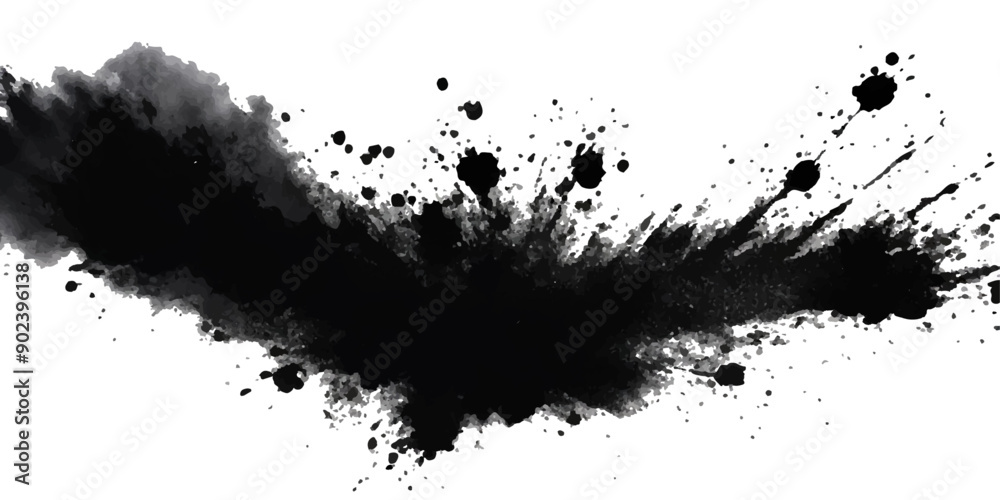 Paint stains black blotch background. Grunge Design Element. Brush Strokes. Vector illustration Paint stains black blotch background. Grunge Design Element. Brush Strokes. Vector illustration