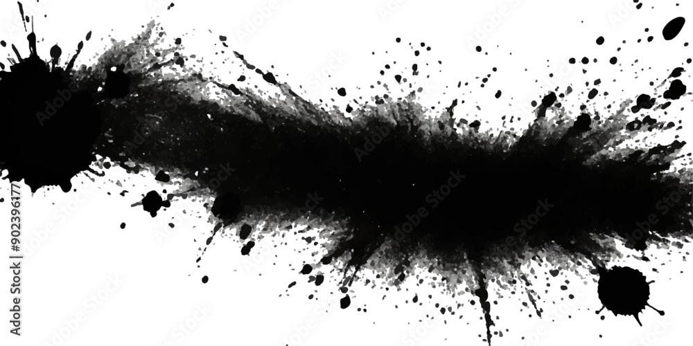 Paint stains black blotch background. Grunge Design Element. Brush Strokes. Vector illustration Paint stains black blotch background. Grunge Design Element. Brush Strokes. Vector illustration