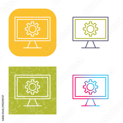 Monitor Screen Icon Design