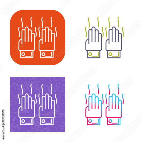 Smelly Hands Icon Design